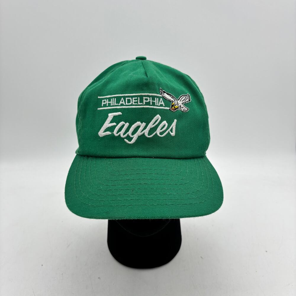 Vintage 90s Philadelphia Eagles Snapback Annco NFL Green Football USA